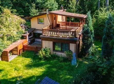 Prodej chaty 2+kk, 137,8 m², garáž, zahrada, terasy, rybník, les, Děpoltovice
